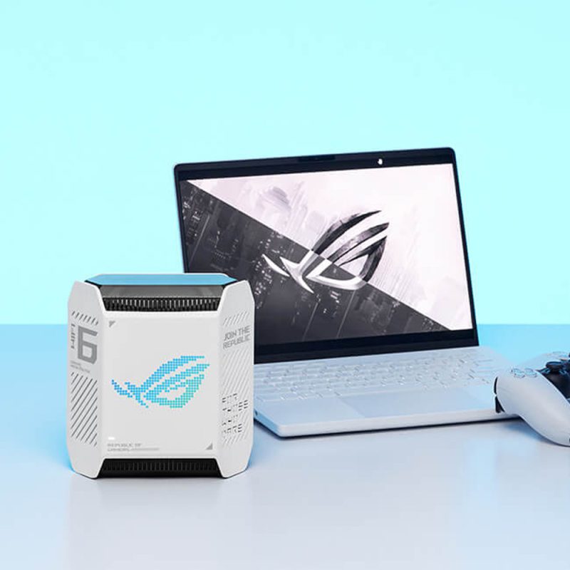 Asus ROG Rapture GT6 AX10000 Wifi 6 Gaming Mesh System Router - Moonlight White
