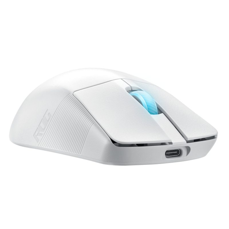 Asus P713 ROG Harpe Ace Aim Lab Edition Tri-Mode Aimpoint SpeedNova Ultra-Lightweight Wireless Gaming Mouse - Moonlight White