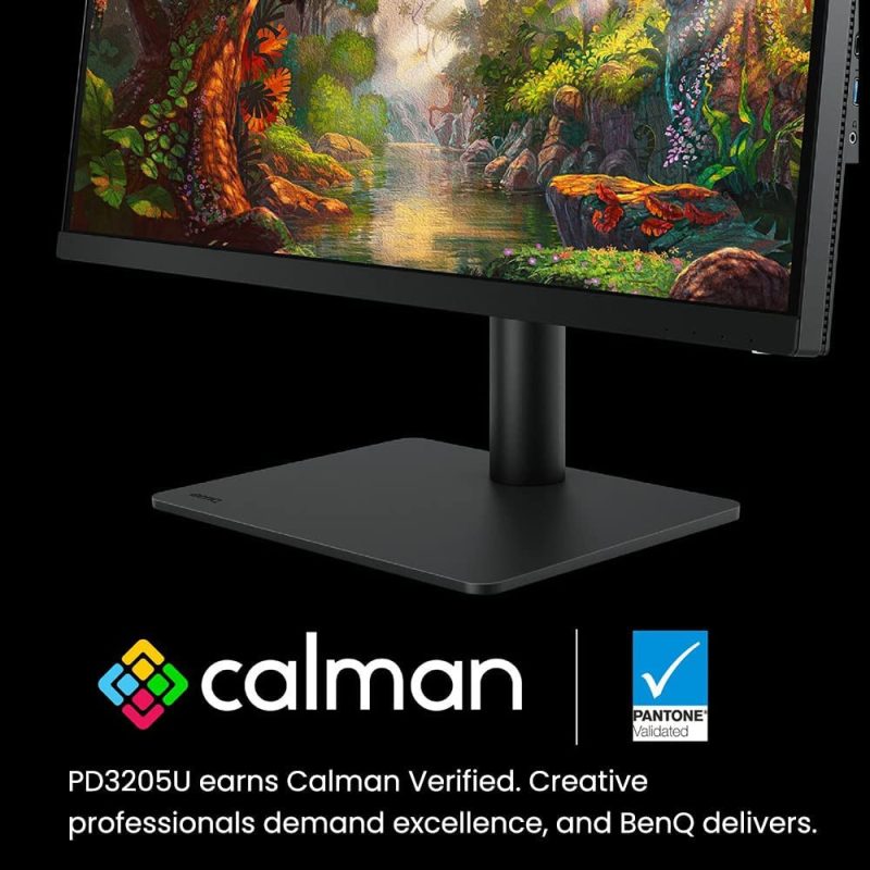 BenQ 27" PD2705U AQ COLOR IPS 4K UHD 60Hz 5ms HDR10 99% sRGB Rec.709 PIP PBP USB C Ergonomic Designer Monitor