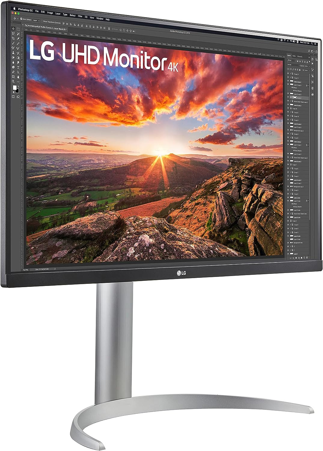 LG 27" 27UP650 IPS 4K UHD HDR10 Freesync 60Hz 5ms HDR400 Borderless Ergonomic Monitor