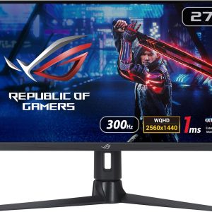 Asus 27" XG27AQMR ROG Strix Fast IPS WQHD HDR10 HDR600 G-Sync Freesync 300Hz 1ms Ergonomic Gaming Monitor