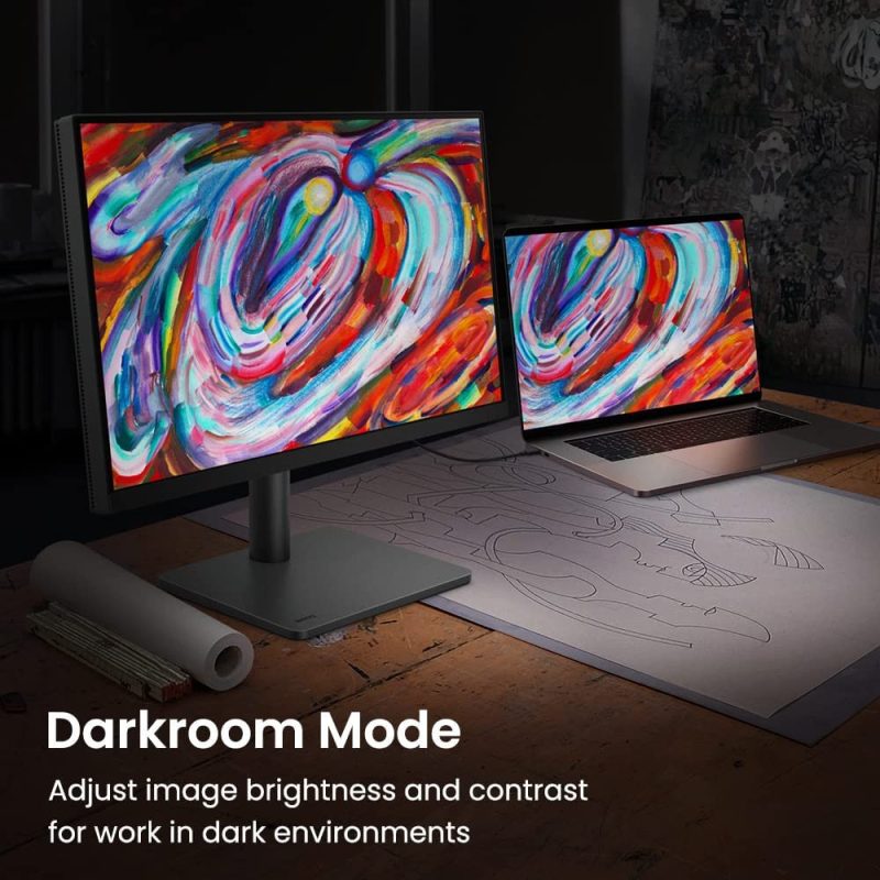 BenQ 27" PD2705U AQ COLOR IPS 4K UHD 60Hz 5ms HDR10 99% sRGB Rec.709 PIP PBP USB C Ergonomic Designer Monitor