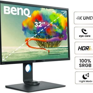 BenQ 32" PD3200U AQCOLOR 4K UHD IPS 60Hz 4ms 100% Rec.709 100% sRGB PIP PBP EyeCare Ergonomic Designer Monitor