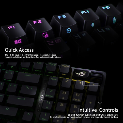 Asus X901 ROG Strix Scope II 96 NX Snow Mechanical Tri-Mode Wireless Gaming Keyboard