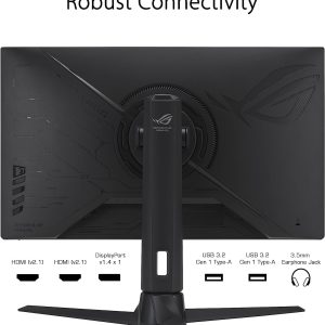 Asus 27" XG27AQMR ROG Strix Fast IPS WQHD HDR10 HDR600 G-Sync Freesync 300Hz 1ms Ergonomic Gaming Monitor