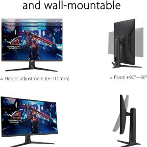 Asus 27" XG27AQMR ROG Strix Fast IPS WQHD HDR10 HDR600 G-Sync Freesync 300Hz 1ms Ergonomic Gaming Monitor