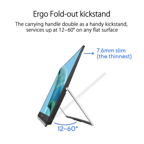 Asus 23.8" Zenscreen MB249C IPS FHD Build-In Speaker Carrying Handle USB-C Ultra-slim Portable Monitor