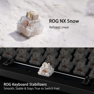 Asus X901 ROG Strix Scope II 96 NX Snow Mechanical Tri-Mode Wireless Gaming Keyboard