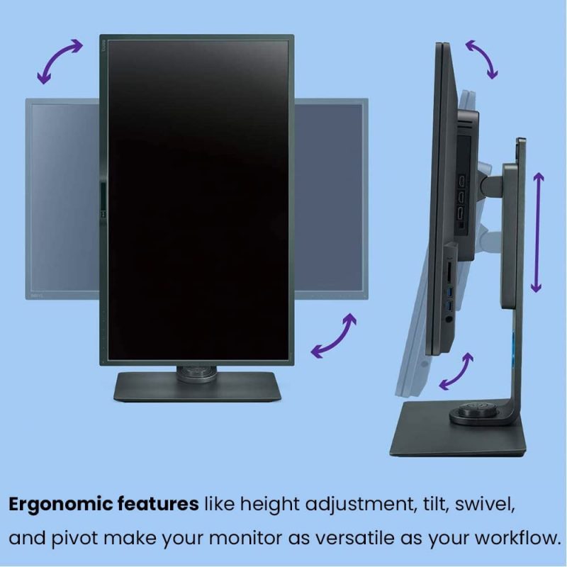 BenQ 32" PD3200U AQCOLOR 4K UHD IPS 60Hz 4ms 100% Rec.709 100% sRGB PIP PBP EyeCare Ergonomic Designer Monitor