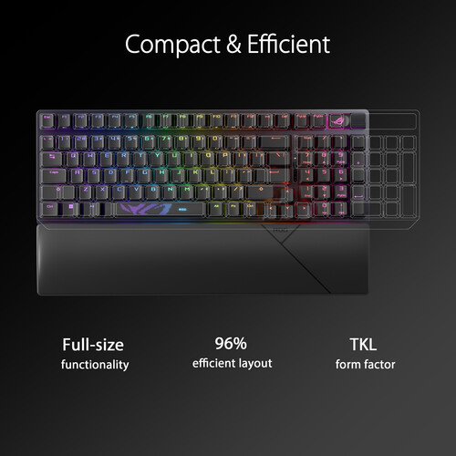 Asus X901 ROG Strix Scope II 96 NX Snow Mechanical Tri-Mode Wireless Gaming Keyboard
