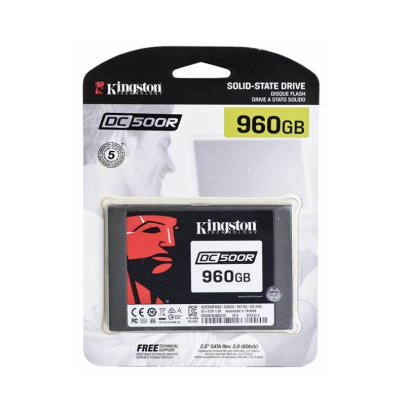 Kingston 960GB DC500 2.5" 3D TLC Enterprise 6Gbps SATA SSD - SEDC500R/960G