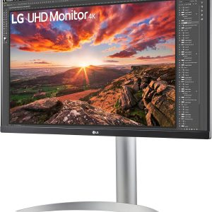 LG 27" 27UP650 IPS 4K UHD HDR10 Freesync 60Hz 5ms HDR400 Borderless Ergonomic Monitor
