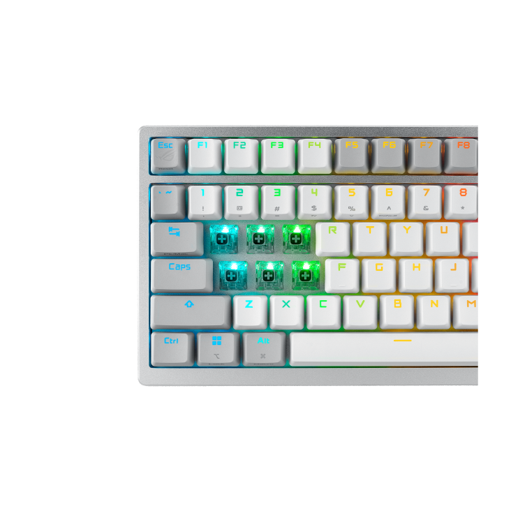Asus M701 ROG Azoth OLED Display SpeedNova NX Mechanical Gaming Keyboard - Snow Switch
