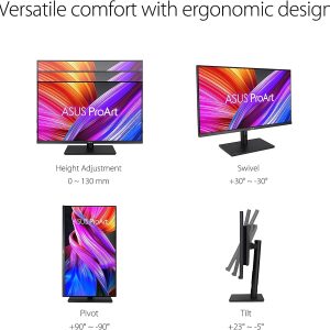 Asus 31.5'' Proart PA328QV IPS WQHD 75Hz Adaptive Sync HDR10 100% sRGB, 100% Rec.709, Color Accuracy ?E < 2, Calman Verified Ergonomic Monitor