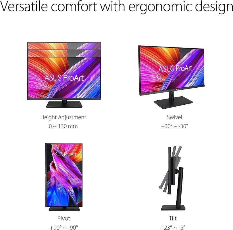 Asus 31.5'' Proart PA328QV IPS WQHD 75Hz Adaptive Sync HDR10 100% sRGB, 100% Rec.709, Color Accuracy ?E < 2, Calman Verified Ergonomic Monitor
