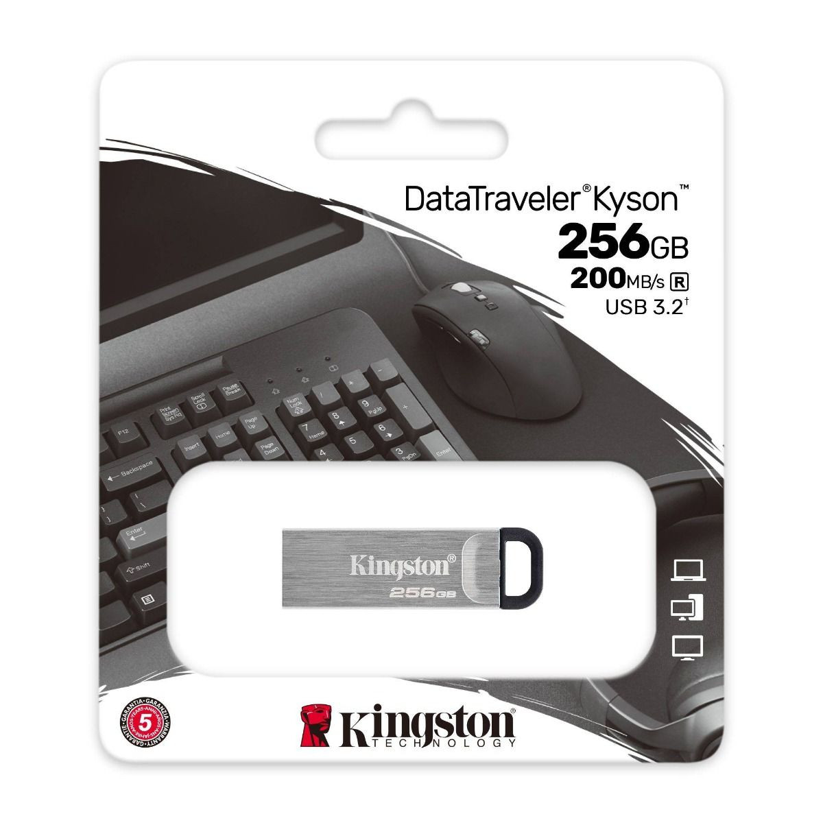 Kingston 256GB Data Traveler Kyson Type-A USB Flash Drive -  DTKN/256GB