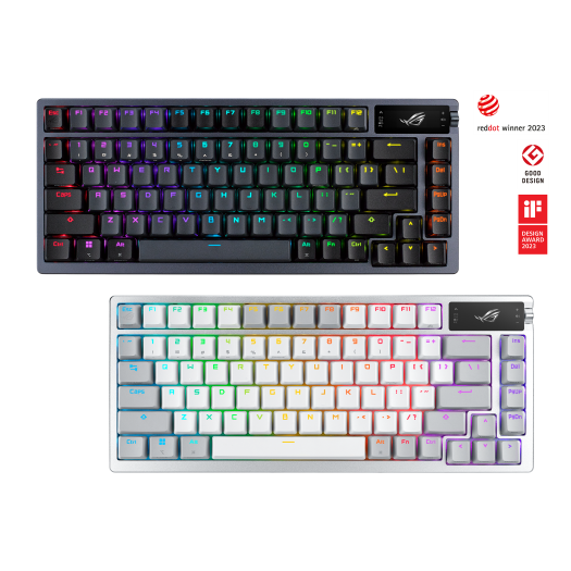 Asus M701 ROG Azoth OLED Display SpeedNova NX Mechanical Gaming Keyboard - Blue Switch