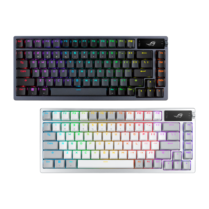 Asus M701 ROG Azoth OLED Display SpeedNova NX Mechanical Gaming Keyboard - Snow Switch