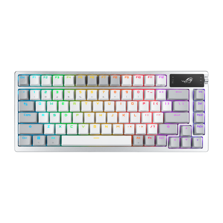 Asus M701 ROG Azoth OLED Display SpeedNova NX Mechanical Gaming Keyboard - Snow Switch