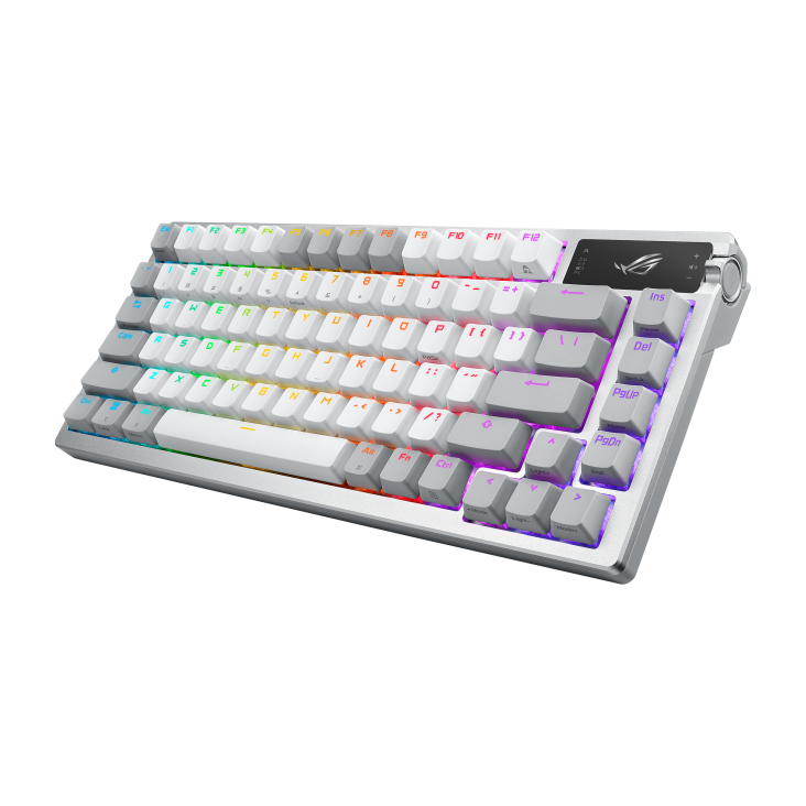 Asus M701 ROG Azoth OLED Display SpeedNova NX Mechanical Gaming Keyboard - Snow Switch