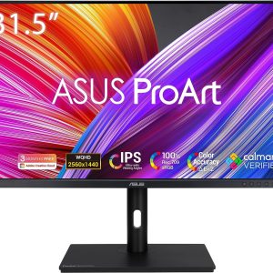 Asus 31.5'' Proart PA328QV IPS WQHD 75Hz Adaptive Sync HDR10 100% sRGB, 100% Rec.709, Color Accuracy ?E < 2, Calman Verified Ergonomic Monitor