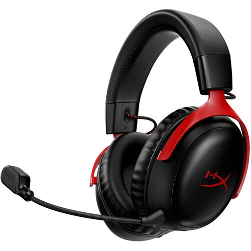 HyperX Cloud III DTS:X Detachable Mic Wireless Gaming Headset (Black/Red) - 77Z46AA