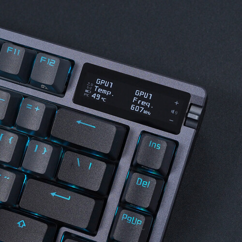 Asus M701 ROG Azoth OLED Display SpeedNova NX Mechanical Gaming Keyboard - Storm Switch