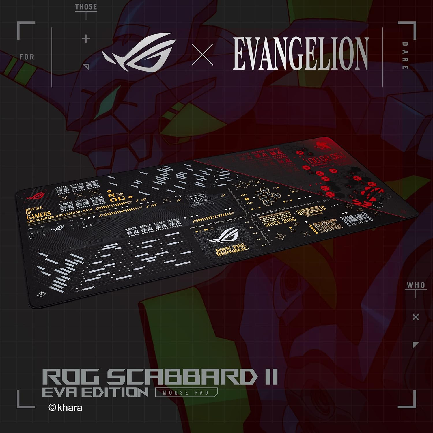 Asus ROG NC14 Scabbard II Eva Edition Nano-Coating Mousepad