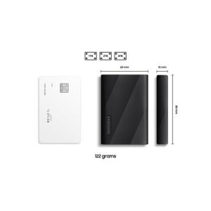 Samsung T9 1TB 2000 MB/s Drop Resistant USB 3.2 Gen 2 USB-C Portable SSD - MU-PG1T0B