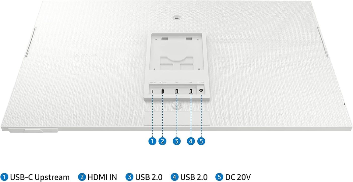 Samsung 32'' M80C White LS32CM801UEXXS VA 4K HDR10+ 60Hz 4ms Tizen? OS Slim Fit Camera USB-C Ergonomic Iconic Slim Smart Monitor