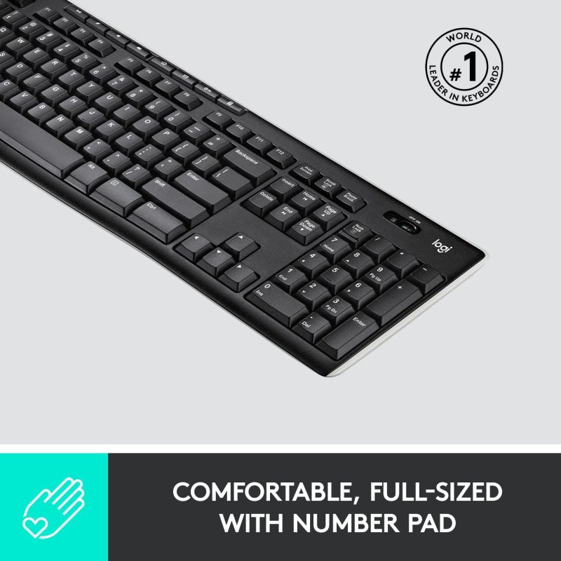 Logitech K270 Full Size Plug N Play Wireless Keyboard -920-003057
