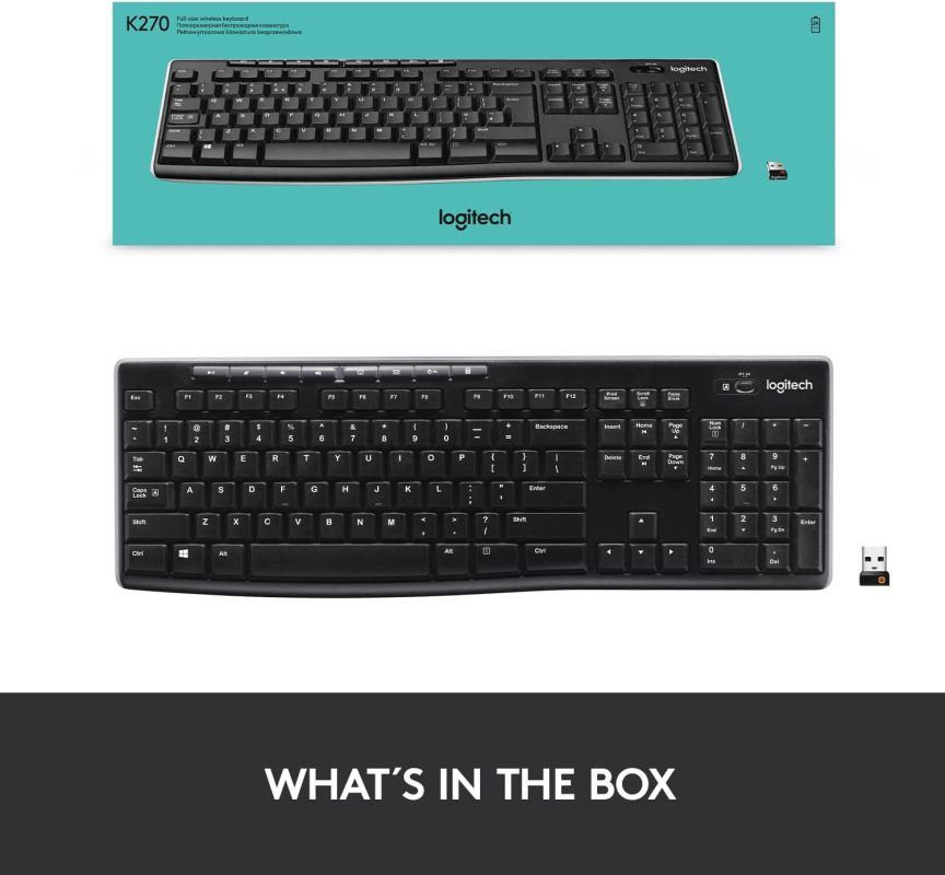 Logitech K270 Full Size Plug N Play Wireless Keyboard -920-003057
