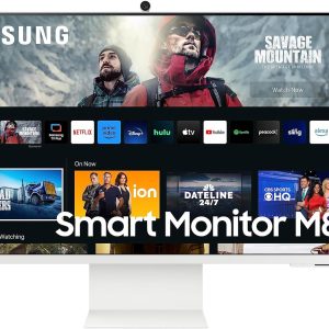 Samsung 32'' M80C White LS32CM801UEXXS VA 4K HDR10+ 60Hz 4ms Tizen? OS Slim Fit Camera USB-C Ergonomic Iconic Slim Smart Monitor