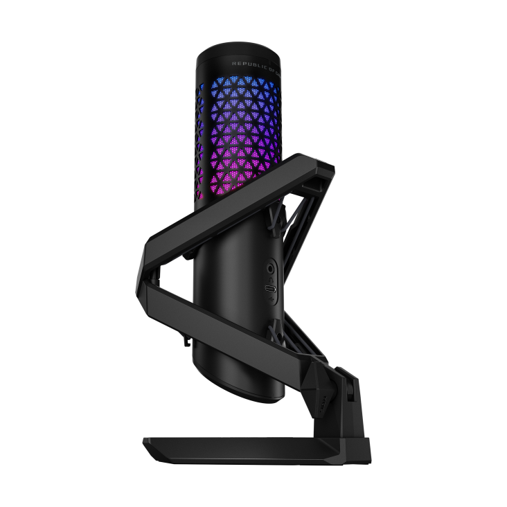 Asus C501 ROG Carnyx Professional Cardioid Condenser 192kHz Aura Sync Gaming Microphone in Black