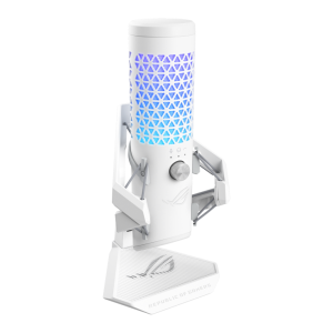 Asus C501 ROG Carnyx Professional Cardioid Condenser 192kHz Aura Sync Gaming Microphone in White