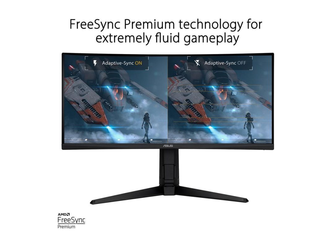 Asus 29.5" TUF Gaming VG30VQL1A VA WFHD HDR10 Freesync Premium Adaptive Sync 200Hz 1ms HDR Ultrawide Curved Ergonomic Gaming Monitor