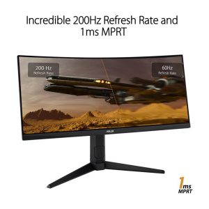 Asus 29.5" TUF Gaming VG30VQL1A VA WFHD HDR10 Freesync Premium Adaptive Sync 200Hz 1ms HDR Ultrawide Curved Ergonomic Gaming Monitor