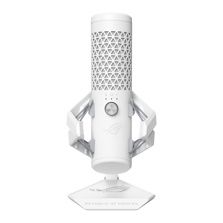 Asus C501 ROG Carnyx Professional Cardioid Condenser 192kHz Aura Sync Gaming Microphone in White
