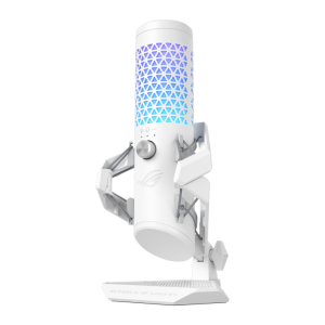 Asus C501 ROG Carnyx Professional Cardioid Condenser 192kHz Aura Sync Gaming Microphone in White