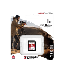 Kingston 1TB Canvas React Plus V60 UHS-II SD Memory Card - SDR2V6/1TB