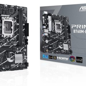 Asus PRIME B760M-K-D4-CSM DDR4 LGA 1700 Motherboard Bundle i3-14100 / i5-14400 / i7-14700 / 13-12100 / i5-12400