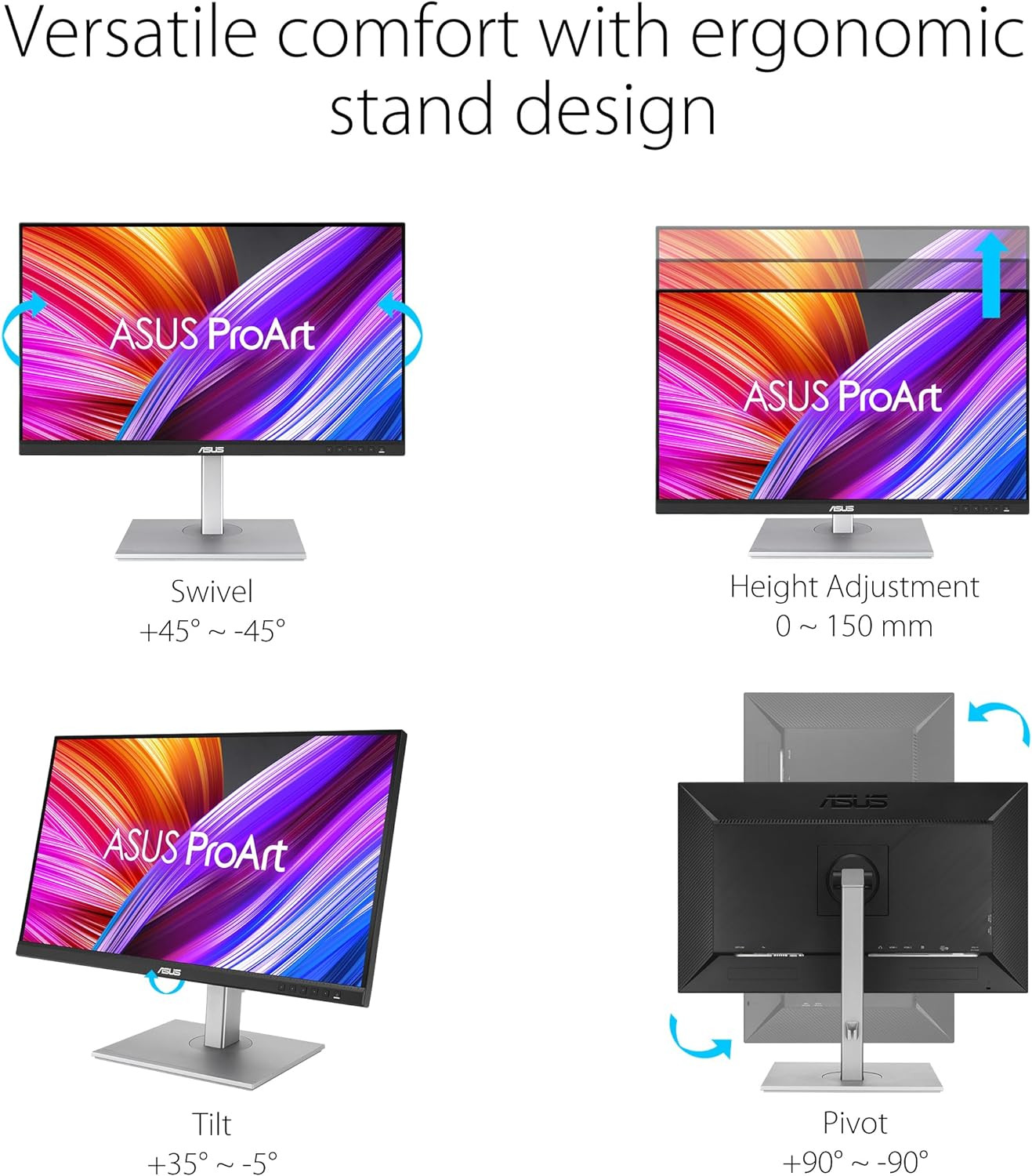 Asus 27" Proart PA278CGV IPS QHD Freesync 144Hz HDR400 95% DCI-P3 Color Accuracy ?E < 2 USB-C Ergonomic Professional Monitor