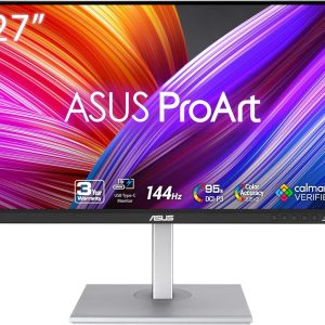 Asus 27" Proart PA278CGV IPS QHD Freesync 144Hz HDR400 95% DCI-P3 Color Accuracy ?E < 2 USB-C Ergonomic Professional Monitor