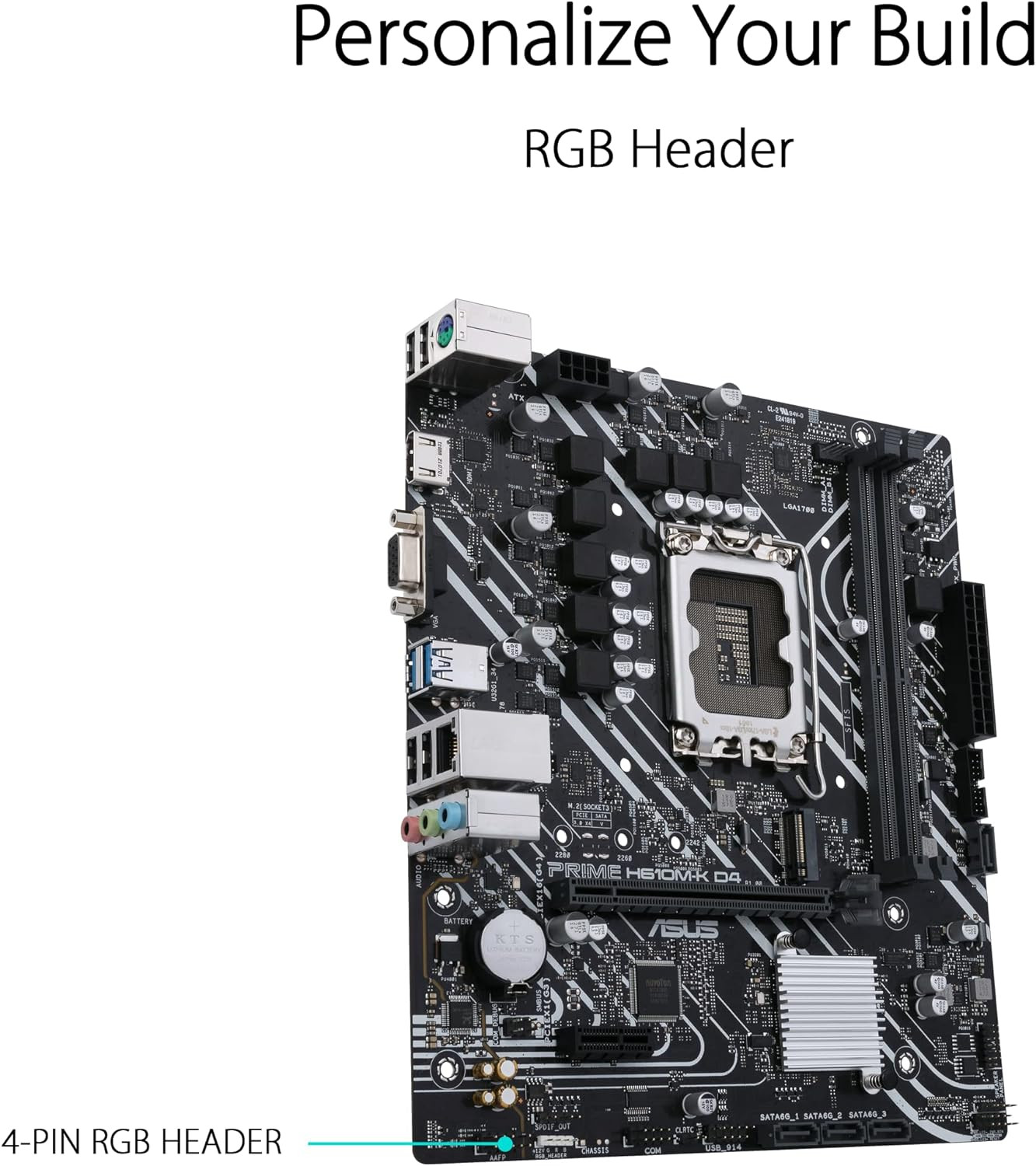Asus PRIME H610M-K-D4-CSM DDR4 LGA 1700 Motherboard Bundle i3-14100 / i5-14400 / i3-12100 / i5-12400