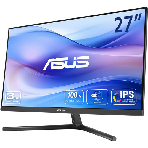 Asus 27" VU279CFE-B IPS FHD 100Hz 1ms Adaptive Sync Type-C Height Adjustable Eye Care Gaming Monitor - Blue
