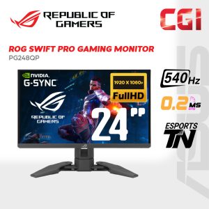 Asus 24.1" ROG Swift Pro PG248QP E-TN FHD HDR10 GSync Adaptive Sync 540Hz 0.2ms Aura Sync Ergonomic Gaming Monitor