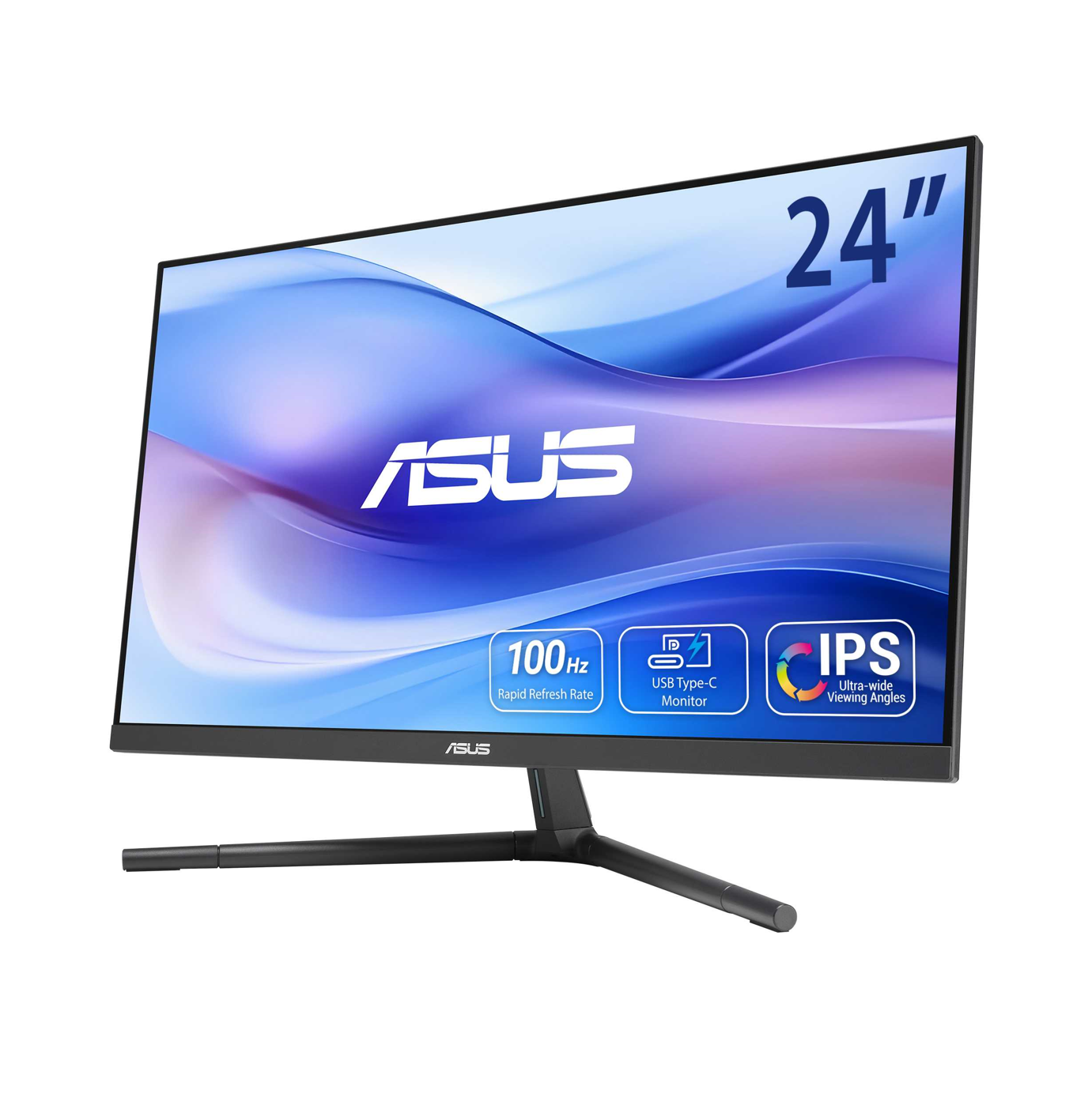 Asus 24" VU249CFE-B IPS FHD 100Hz 1ms Adaptive Sync Type-C Height Adjustable Eye Care Gaming Monitor - Blue