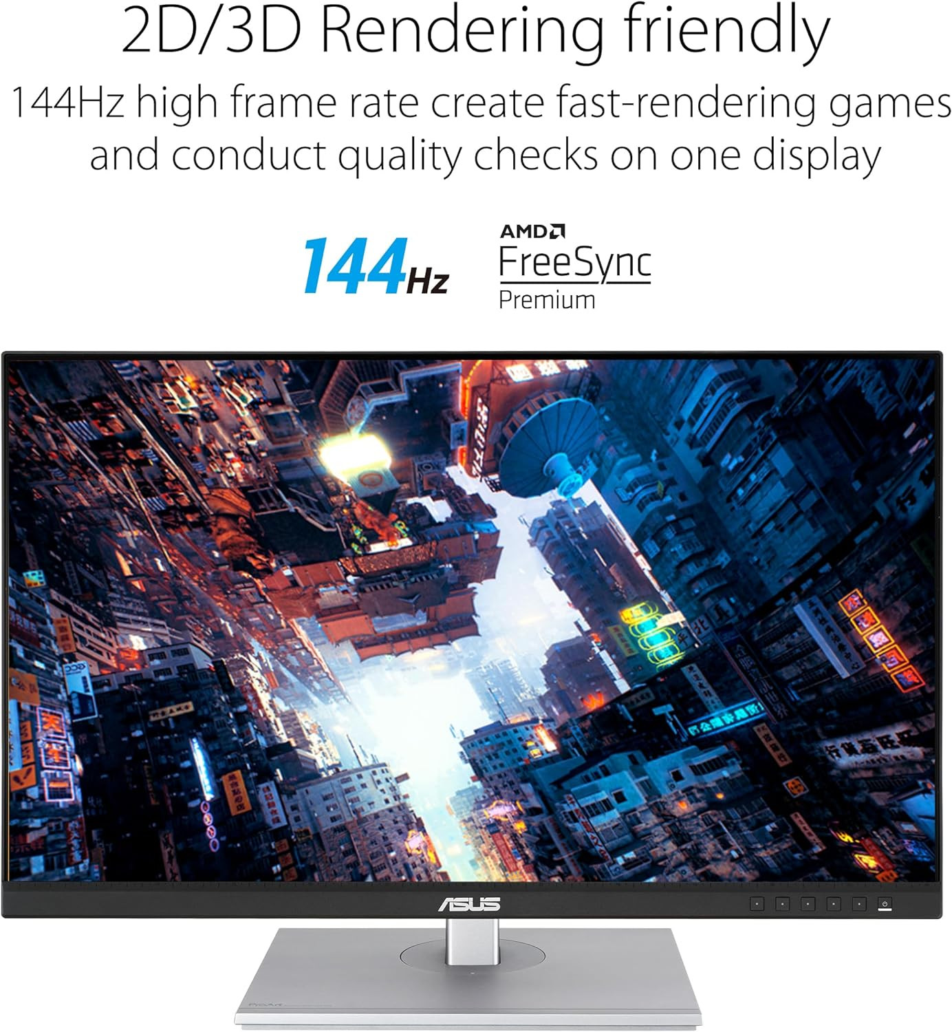 Asus 27" Proart PA278CGV IPS QHD Freesync 144Hz HDR400 95% DCI-P3 Color Accuracy ?E < 2 USB-C Ergonomic Professional Monitor