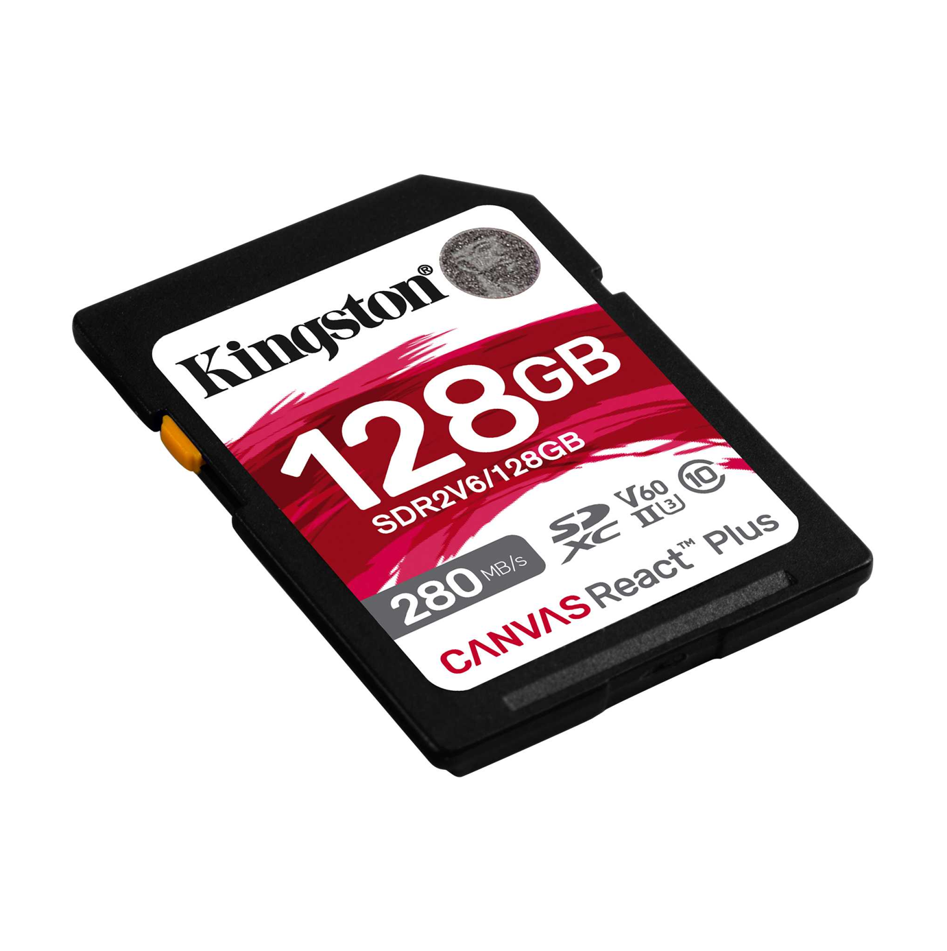 Kingston 128GB Canvas React Plus V60 UHS-II SD Memory Card - SDR2V6/128GB