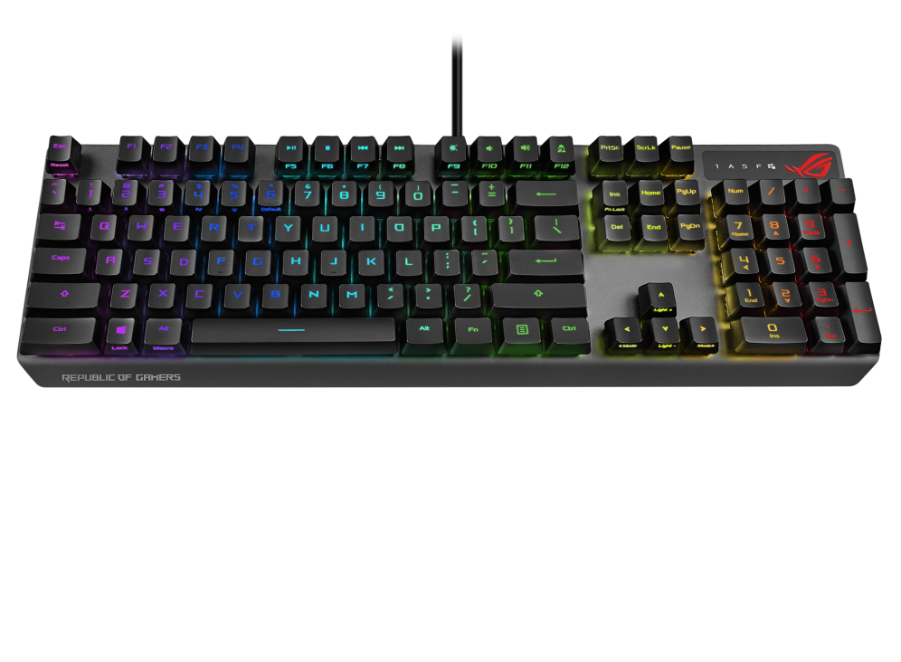 Asus XA05 ROG Strix Scope RX Red Mechanical Switches IP56 USB-C RGB Gaming Keyboard